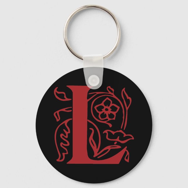 Fancy Letter L Keychain (Front)