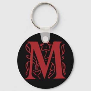 Fancy Letter M Keychain