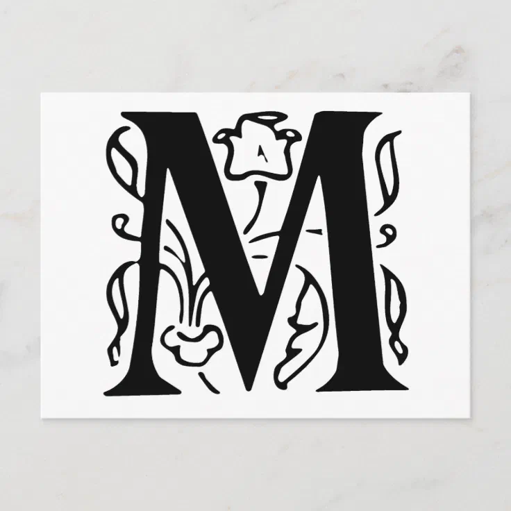 fancy letter m font