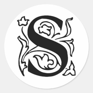 Fancy Letter S Stickers Fancy Letter S Stickers