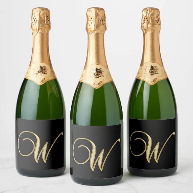 Fancy letter W wine labels, for sale ! Sparkling Wine Label (Bottles)