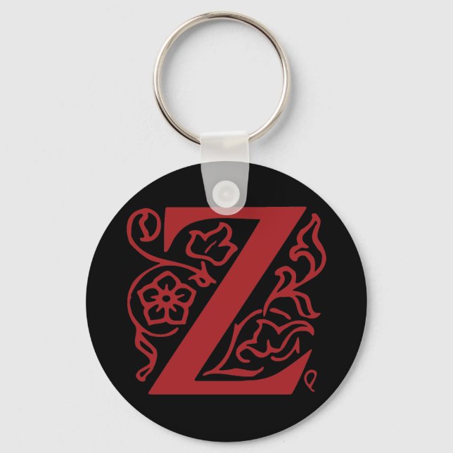 Fancy Letter Z Keychain (Front)
