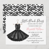 Little Black Dress High Heels Bachelorette Party Invitation | Zazzle