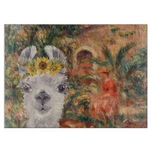 Fancy Llama and Renoir's Farmhouse Cutting Board