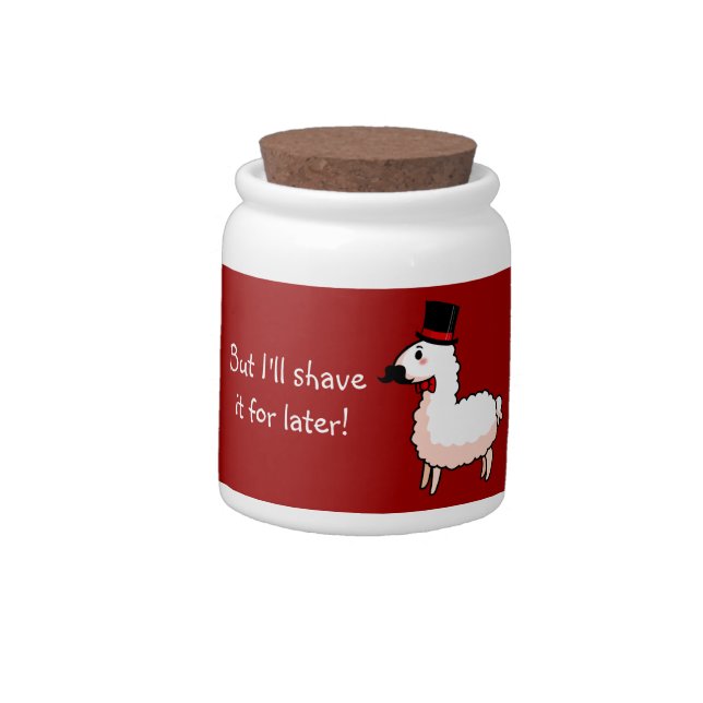 Fancy Llama Cookie Jar (Left)