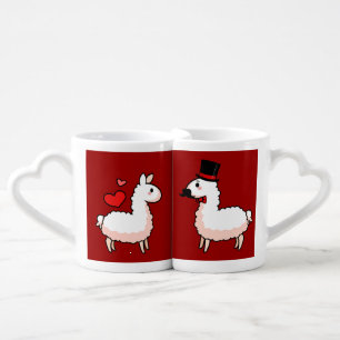 Fancy Llama & Little Llama Coffee Mug Set