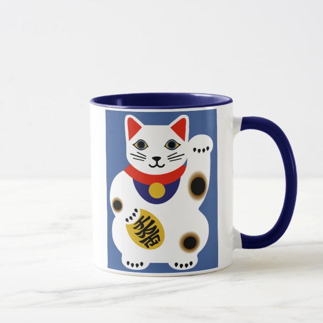 Fancy Lucky Cat Mug (Right)