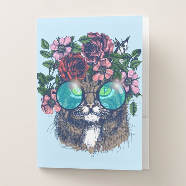 Fancy Maine Coon Pocket Folder (Front)