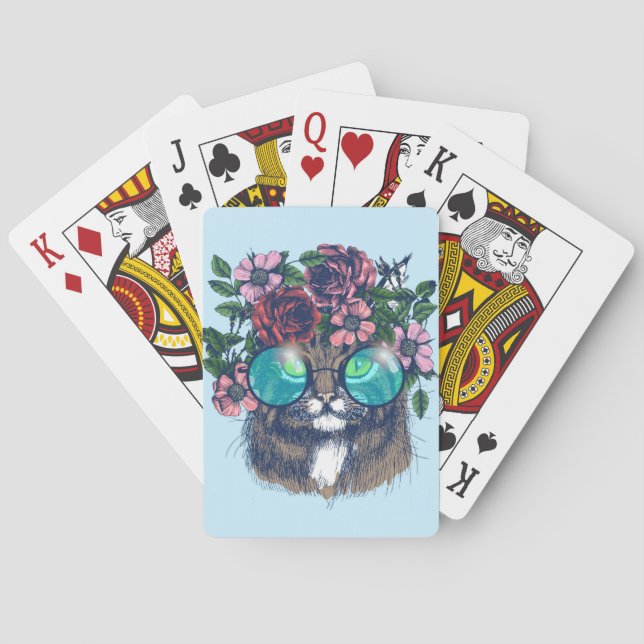 Fancy Maine Coon Poker Cards (Back)