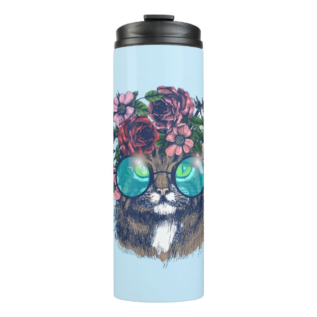 Fancy Maine Coon Thermal Tumbler (Front)