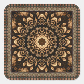 Fancy Mandala Square Sticker