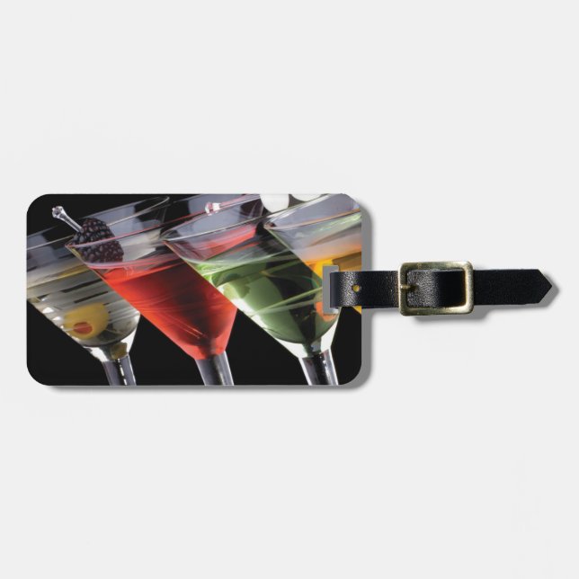 Fancy Martinis Luggage Tag (Front Horizontal)