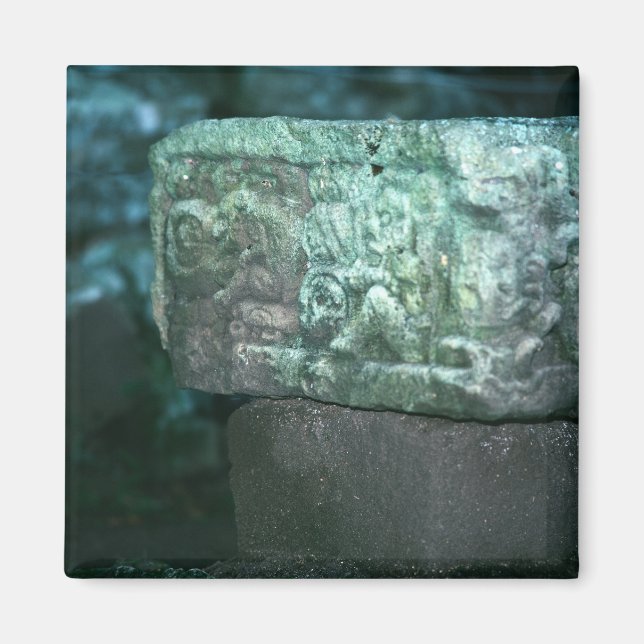 Fancy Mayan Ruins Photo Designed Refrigerator Magnet (Front)