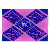 Fancy Mom Text in Blue and Purple (Front Horizontal)