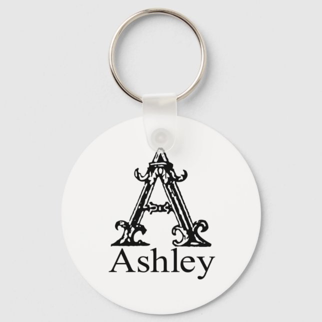 Fancy Monogram: Ashley Keychain (Front)