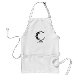 Fancy Monogram: Chloe Adult Apron