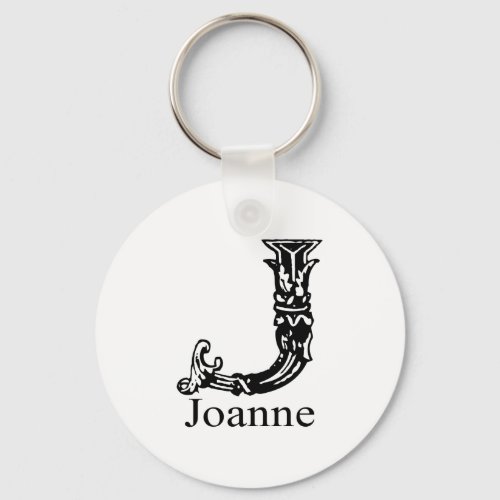 Fancy Monogram Joanne Keychain