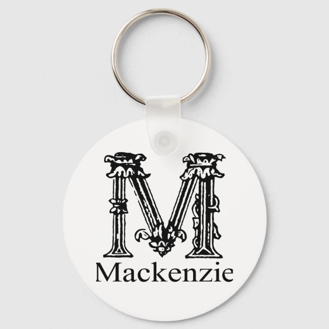 Fancy Monogram: Mackenzie Keychain (Front)