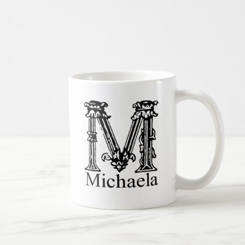 Fancy Monogram Michaela Coffee Mug