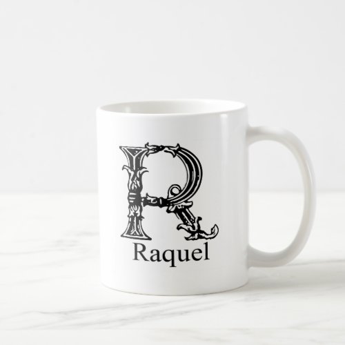 Fancy Monogram Raquel Coffee Mug