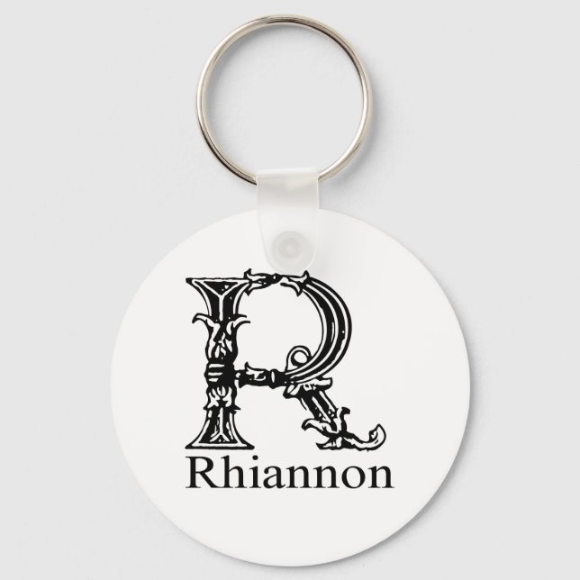Fancy Monogram: Rhiannon Keychain (Front)