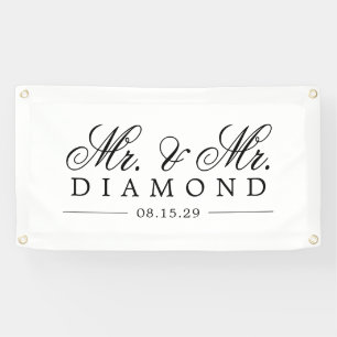 Fancy Mr. and Mr. Car Banner