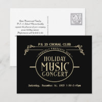 Fancy Music Concert Chorus Invitation School Choir