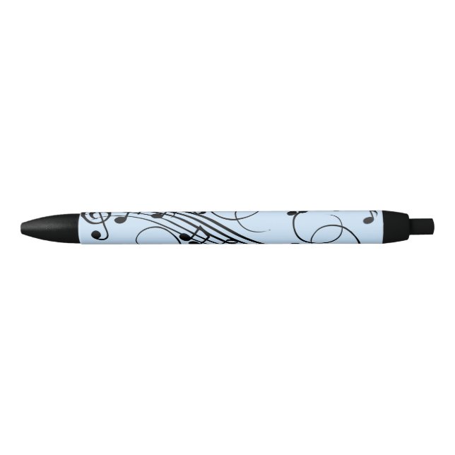 Fancy Music Notes Blue Pen (Front)
