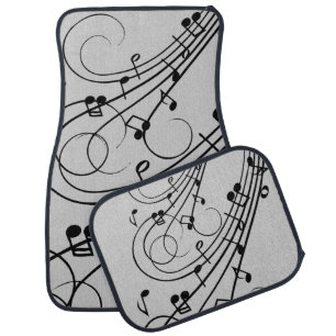 Fancy Music Notes Car Floor Mat