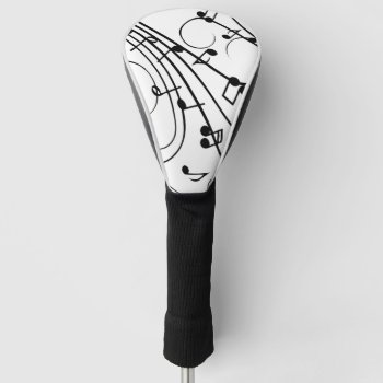 Fancy Music Notes Golf Head Cover by LwoodMusic at Zazzle