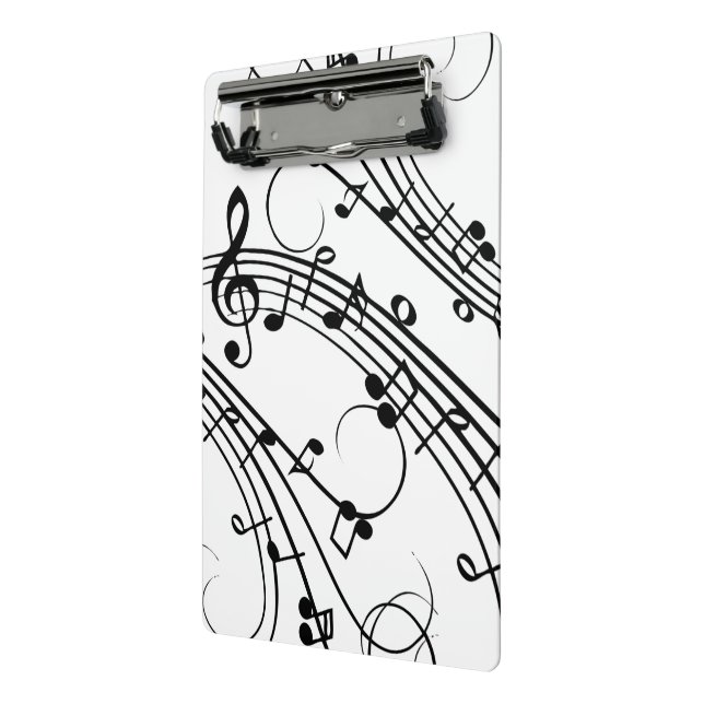 Fancy Music Notes Mini Clipboard (Angled2)