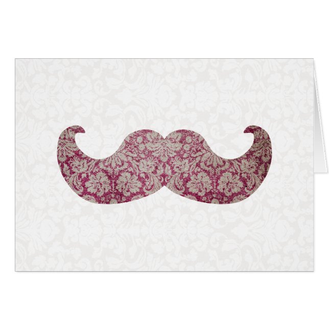 Fancy mustache cards (Front Horizontal)