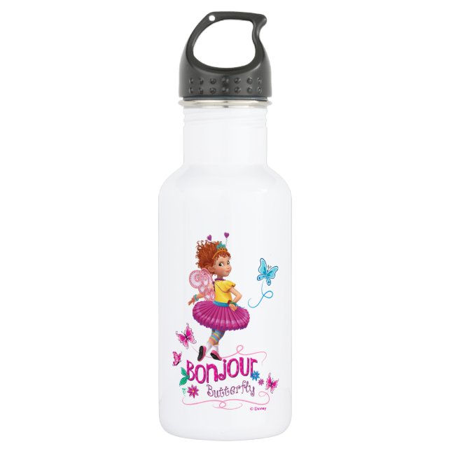 Fancy Nancy | Bonjour Butterfly Stainless Steel Water Bottle (Front)