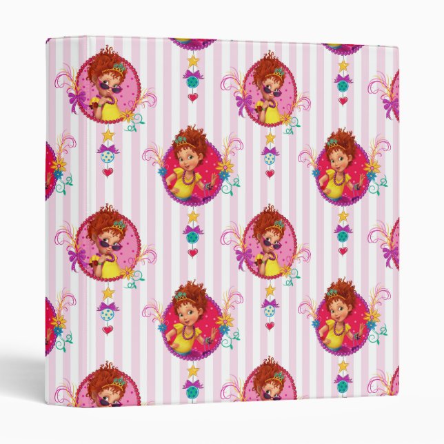 Fancy Nancy | Charm & Grace Pattern 3 Ring Binder (Front/Spine)
