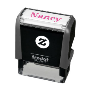 Fancy Nancy Personalized Serif Text Self-inking Stamp