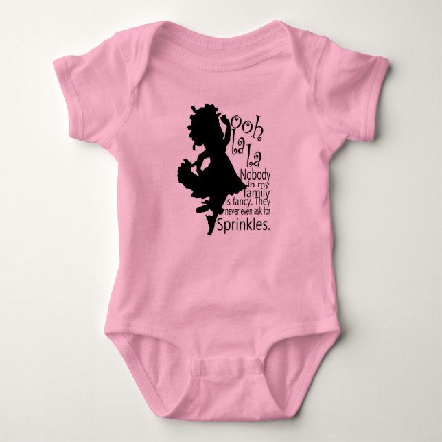 Fancy Nancy Quote Baby Bodysuit (Front)