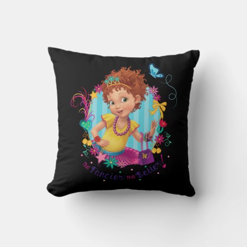 Fancy Nancy  The Fancier the Better Throw Pillow