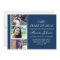 Fancy Navy Photo Strip Graduation Announcements