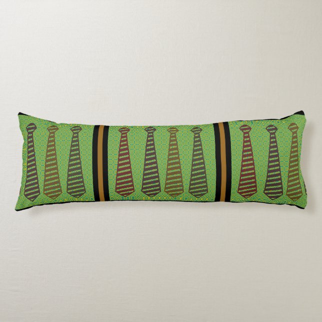 Fancy Neckties Cuddly Body Pillow (Front)