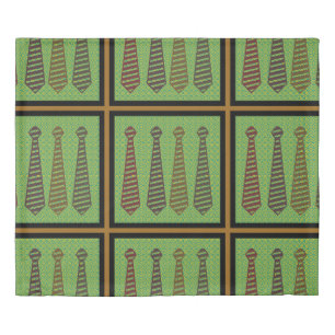 Fancy Neckties Decorative King Duvet Cover