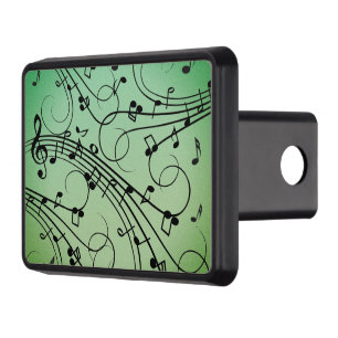 Fancy Notes Music Design Hitch Cover