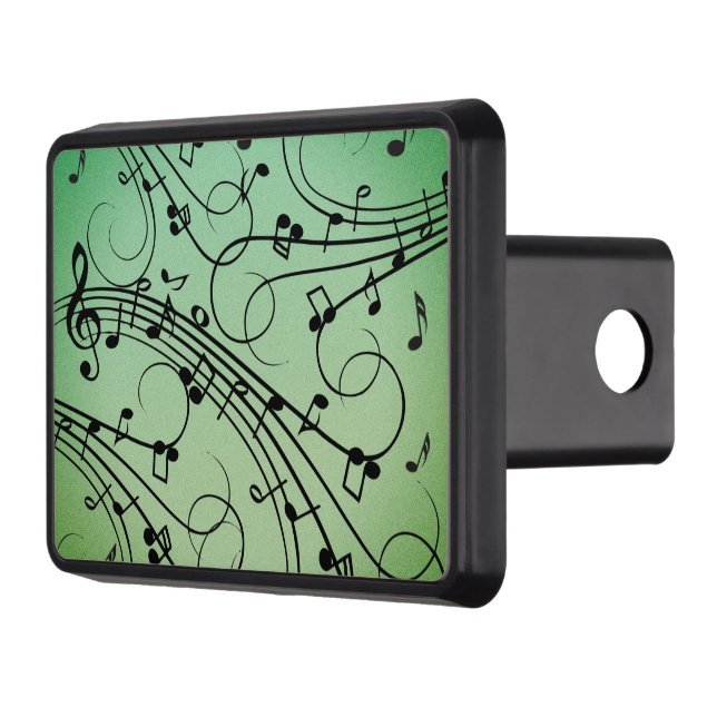 Fancy Notes Music Design Hitch Cover (Left)