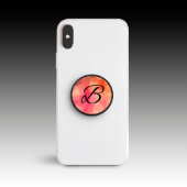 Fancy Nuckees™ Scripted Monogram Phone Grip (On Phone)