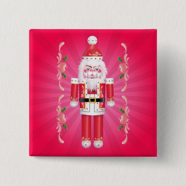 FANCY NUTCRACKER by SHARON SHARPE Pinback Button (Front)