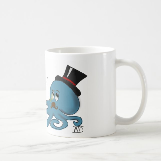 Fancy Octopus Coffee Mug (Right)