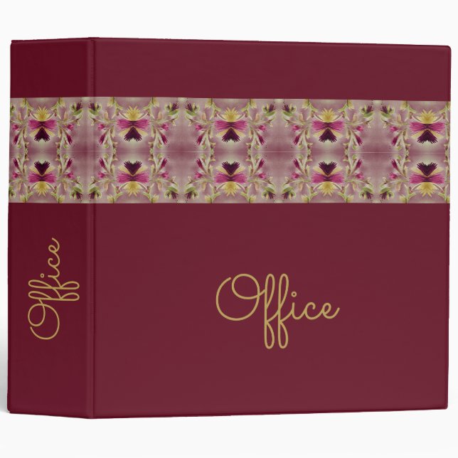 Fancy Office 3 Ring Binder (Front/Spine)