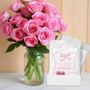 Fancy One Bow Floral 1st Birthday Hot Chocolate Drink Mix