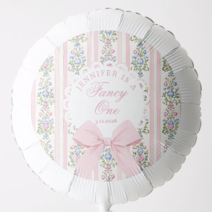 Fancy One Coquette Bow 1st Birthday Balloon