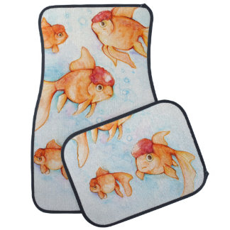 Fancy Oranda Goldfish Car Floor Mat