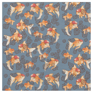 Fancy Oranda Goldfish Fabric